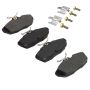 MPA 1001-0599M Quality-Built Premium Semi-Metallic Brake Pads w/ Hardware
