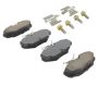MPA 1001-0610M Quality-Built Premium Semi-Metallic Brake Pads w/ Hardware
