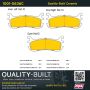 MPA 1001-0636C Quality-Built Premium Ceramic Brake Pads w/ Hardware