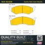 MPA 1001-0642M Quality-Built Premium Semi-Metallic Brake Pads w/ Hardware