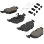 MPA 1001-0692BM Quality-Built Premium Semi-Metallic Brake Pads w/ Hardware