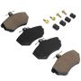 MPA 1001-0696M Quality-Built Premium Semi-Metallic Brake Pads w/ Hardware