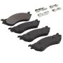 MPA 1001-0702BM Quality-Built Premium Semi-Metallic Brake Pads w/ Hardware