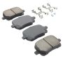 MPA 1001-0707M Quality-Built Premium Semi-Metallic Brake Pads w/ Hardware