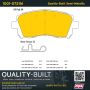 MPA 1001-0721M Quality-Built Premium Semi-Metallic Brake Pads w/ Hardware