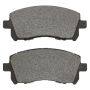 MPA 1001-0721M Quality-Built Premium Semi-Metallic Brake Pads w/ Hardware