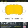 MPA 1001-0741M Quality-Built Premium Semi-Metallic Brake Pads w/ Hardware