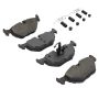 MPA 1001-0763M Quality-Built Premium Semi-Metallic Brake Pads w/ Hardware