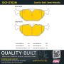 MPA 1001-0763M Quality-Built Premium Semi-Metallic Brake Pads w/ Hardware