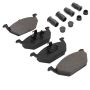 MPA 1001-0768M Quality-Built Premium Semi-Metallic Brake Pads w/ Hardware