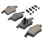 MPA 1001-0795M Quality-Built Premium Semi-Metallic Brake Pads w/ Hardware
