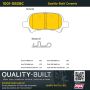 MPA 1001-0828C Quality-Built Premium Ceramic Brake Pads w/ Hardware