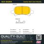 MPA 1001-0828M Quality-Built Premium Semi-Metallic Brake Pads w/ Hardware