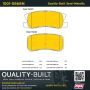 MPA 1001-0868M Quality-Built Premium Semi-Metallic Brake Pads w/ Hardware