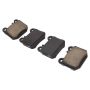 MPA 1001-0874M Quality-Built Premium Semi-Metallic Brake Pads w/ Hardware