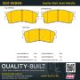 MPA 1001-0889M Quality-Built Premium Semi-Metallic Brake Pads w/ Hardware