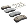 MPA 1001-0904M Quality-Built Premium Semi-Metallic Brake Pads w/ Hardware