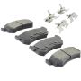MPA 1001-1036M Quality-Built Premium Semi-Metallic Brake Pads w/ Hardware