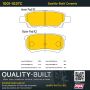 MPA 1001-1037C Quality-Built Premium Ceramic Brake Pads w/ Hardware