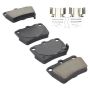 MPA 1001-1051M Quality-Built Premium Semi-Metallic Brake Pads w/ Hardware
