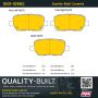MPA 1001-1090C Quality-Built Premium Ceramic Brake Pads w/ Hardware