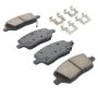 MPA 1001-1093M Quality-Built Premium Semi-Metallic Brake Pads w/ Hardware