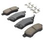 MPA 1001-1100M Quality-Built Premium Semi-Metallic Brake Pads w/ Hardware
