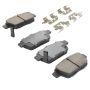 MPA 1001-1103M Quality-Built Premium Semi-Metallic Brake Pads w/ Hardware