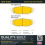 MPA 1001-1114M Quality-Built Premium Semi-Metallic Brake Pads w/ Hardware