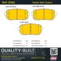 MPA 1001-1296C Quality-Built Premium Ceramic Brake Pads w/ Hardware