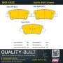 MPA 1001-1313C Quality-Built Premium Ceramic Brake Pads w/ Hardware