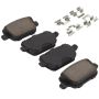 MPA 1001-1314M Quality-Built Premium Semi-Metallic Brake Pads w/ Hardware