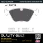 MPA 1003-0394AM Quality-Built Black Series Semi-Metallic Brake Pads w/ Hardware