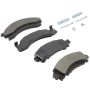 MPA 1003-0543M Quality-Built Black Series Semi-Metallic Brake Pads w/ Hardware