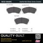 MPA 1003-0668C Quality-Built Black Series Ceramic Brake Pads w/ Hardware