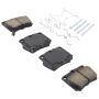 MPA 1003-0733M Quality-Built Black Series Semi-Metallic Brake Pads w/ Hardware