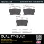 MPA 1003-0733M Quality-Built Black Series Semi-Metallic Brake Pads w/ Hardware