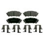 Wagner Brake MX1004 ThermoQuiet Semi-Metallic Disc Brake Pad Set
