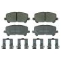 Wagner Brake QC1724 ThermoQuiet Ceramic Disc Brake Pad Set