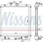 NISSENS 633081 Radiator w/Integrated Transmission Oil Cooler