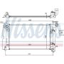 NISSENS 646321 Radiator w/Integrated Transmission Oil Cooler