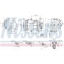 NISSENS 890650 Air Conditioning Compressor with Clutch