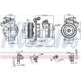 NISSENS 890662 DKV17DS Compressor with Clutch