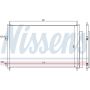 NISSENS 940021 Air Conditioning Condenser/Receiver Drier Assembly