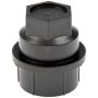 DORMAN 611-607.1 Black Wheel Nut Cover M27-2.0, Hex 22mm