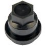 DORMAN 611-615.1 Black Wheel Nut Cover M24-2.0, Hex 19mm