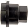 DORMAN 611-615.1 Black Wheel Nut Cover M24-2.0, Hex 19mm