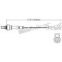 Walker Products 250-21029 Walker Products 250-21029 Oxygen Sensor 1-W Direct Fit Narrow-Band