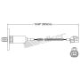 Walker Products 250-21055 Walker Products 250-21055 Oxygen Sensor 1-W Direct Fit W/Flange