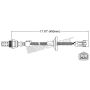 Walker Products 250-22009 Walker Products 250-22009 Oxygen Sensor 2-W Direct Fit Narrow-Band